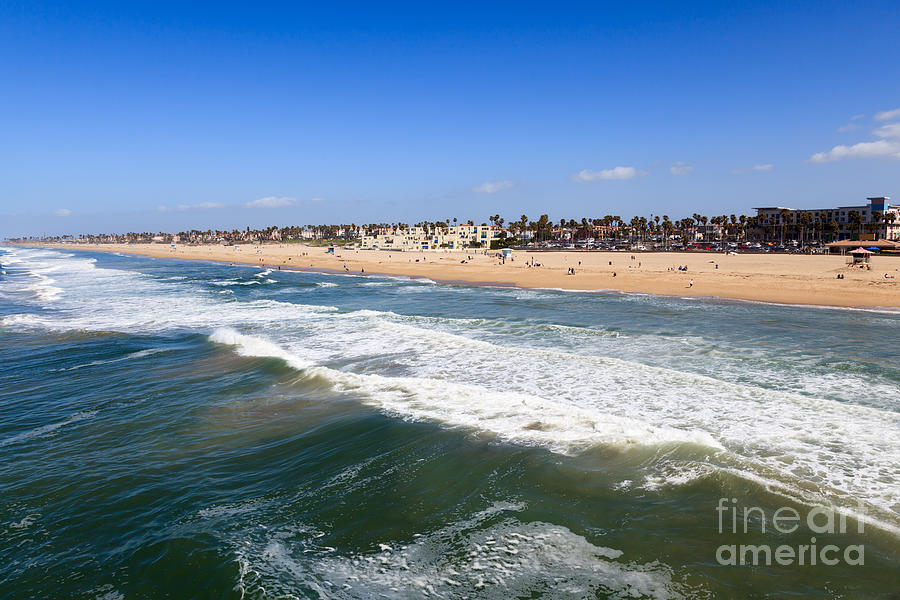 Huntington Beach Photograph - Huntington Beach Orange County California by Paul Velgos