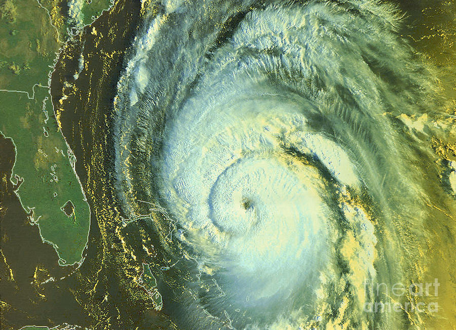 Hurricane Fran Photograph by Science Source
