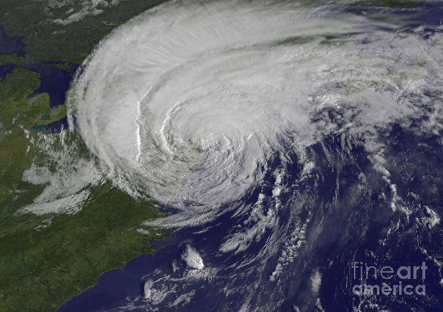 Hurricane Irene Over New York Photograph by NASA/Science Source