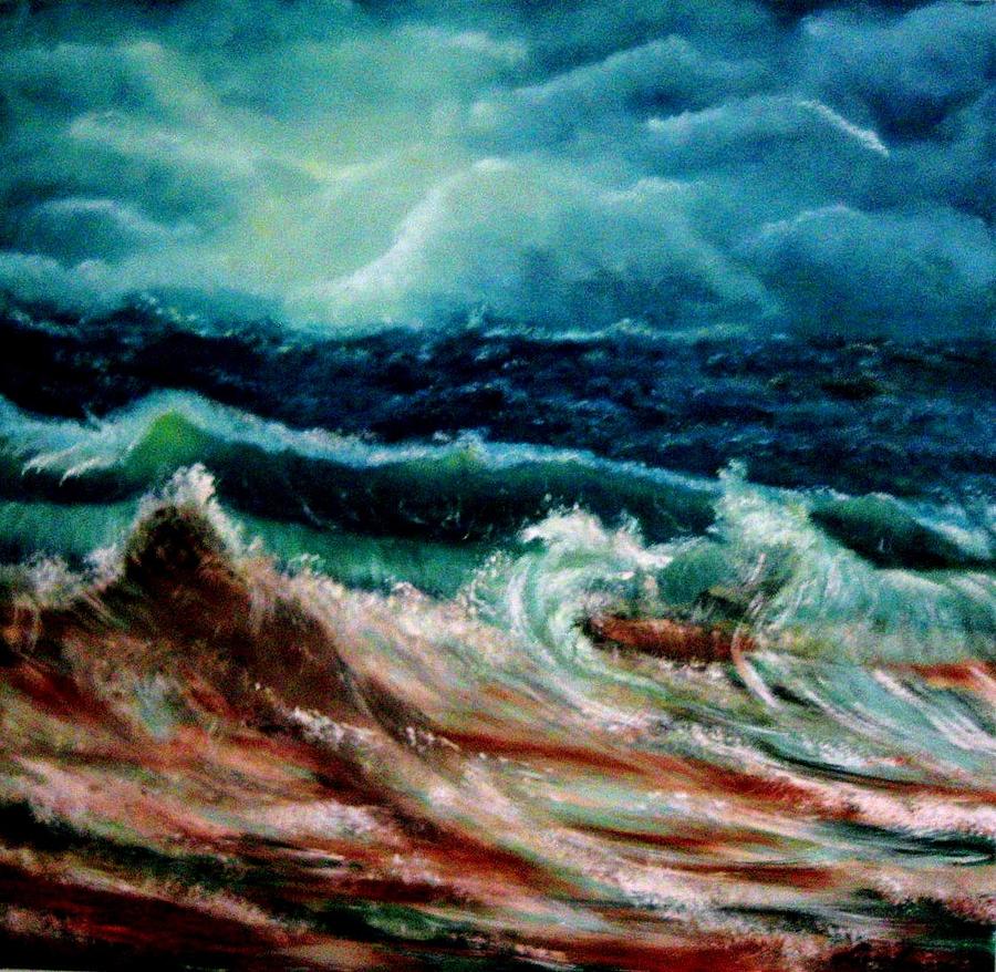 Hurricane Nibiru Painting by Liana Horbaniuc - Fine Art America