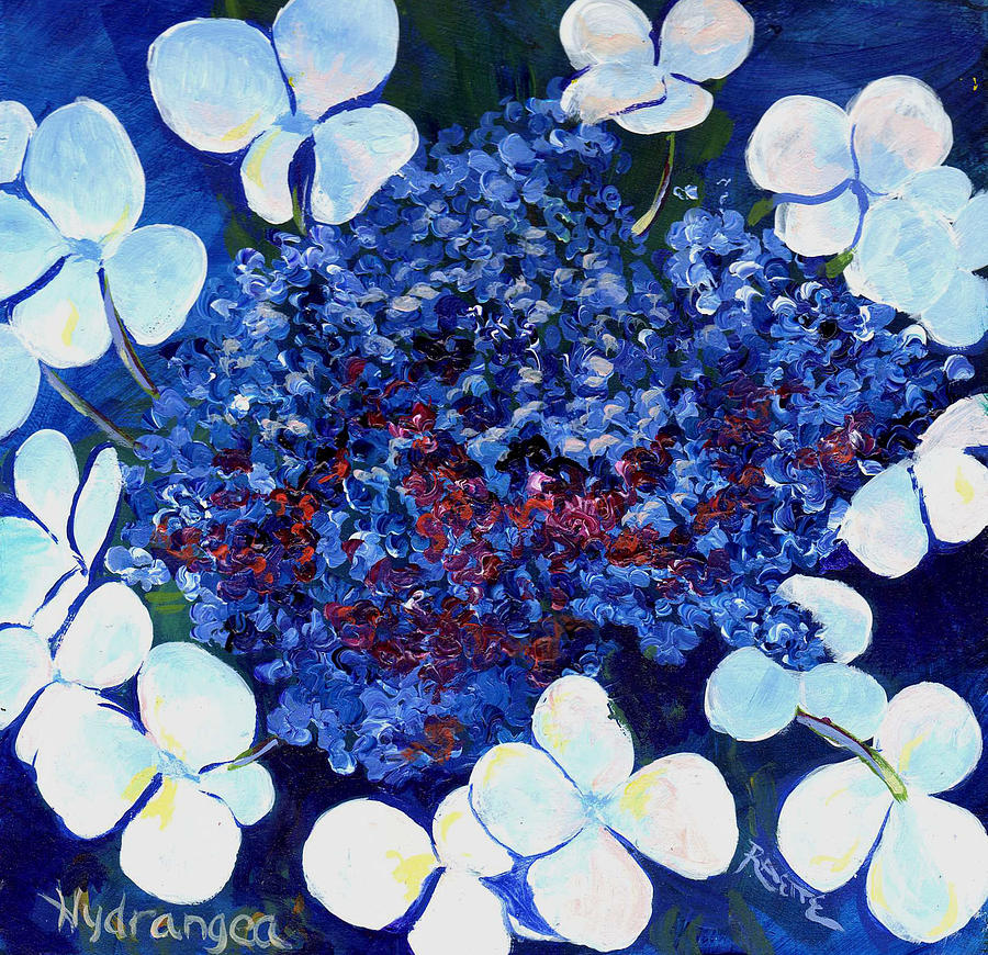 Hydrangea Painting by Raette Meredith - Fine Art America