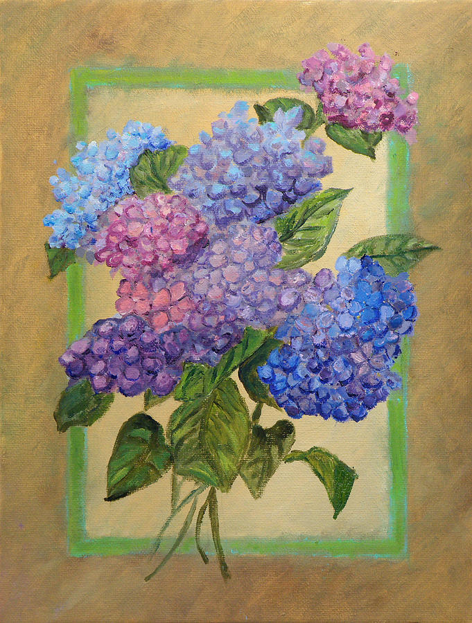 Flower Painting - Hydrangeas by Barbara Willey