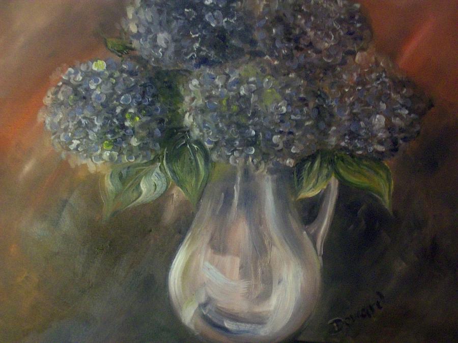 Hydrangeas Painting by Raymond Doward