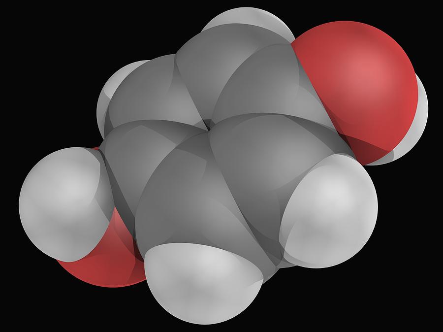 Hydroquinone Molecule Digital Art by Laguna Design