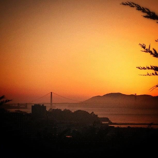 Sunset Photograph - I ❤ #sf — What A Great Day With by Peter Stetson
