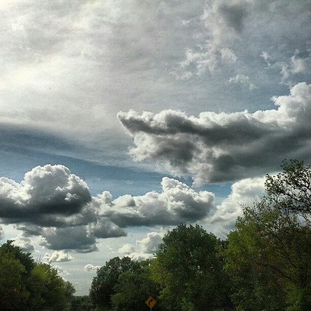 Beautiful Photograph - I <3 By Big Fluffy Clouds.  #cloud by Crystal LaTessa