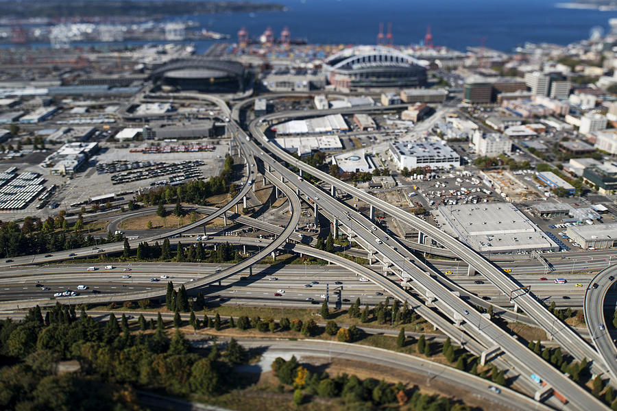 I-5 and I-90 from Air Photograph by Yoshiki Nakamura