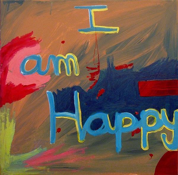 Abstract Painting - I Am Happy by Iris Lavy