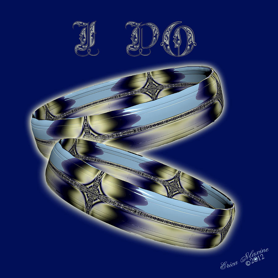 Ring Digital Art - I Do by Ericamaxine Price