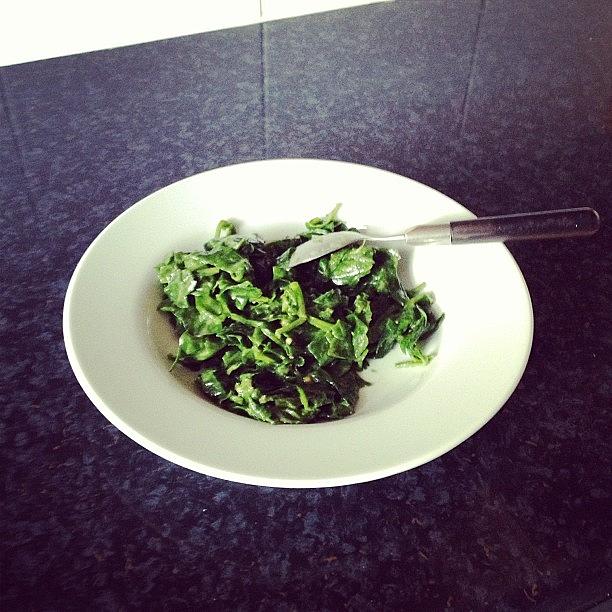 London Photograph - I Eat Me Spinach... #spinach by Kirk Truman