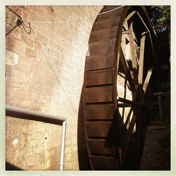Water Photograph - I Found This Water Wheel And Thought It by Danielle Potts
