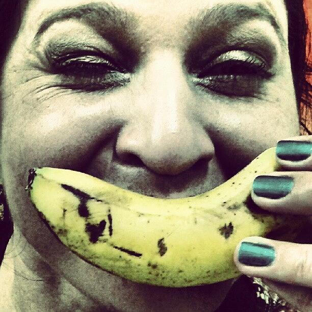 Banana Photograph - I Like Banana. #colors  #banana by Elis Regina Martins