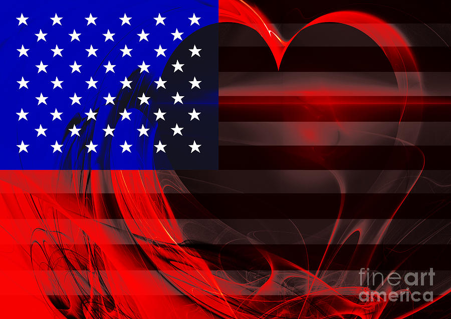 I Love America Photograph by Wingsdomain Art and Photography