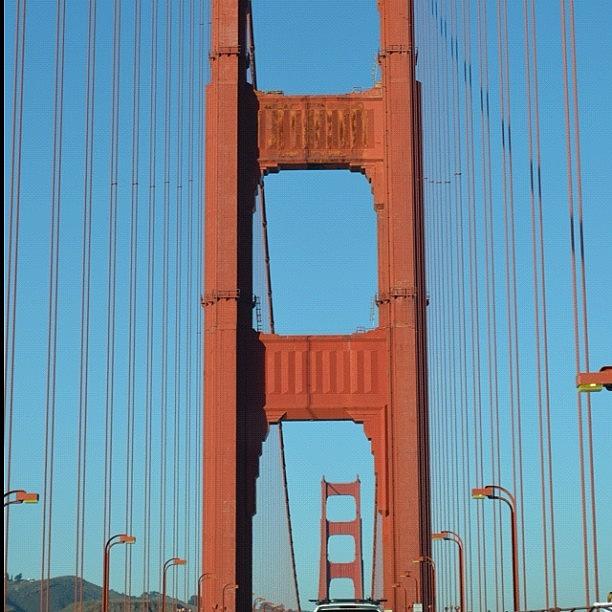 Bridge Photograph - #i #love #beautiful #sf #california by Birgit Zimmerman