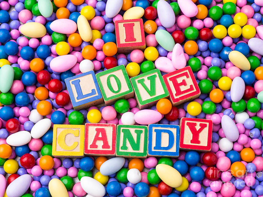 Candy Photograph - I Love Candy by Edward Fielding