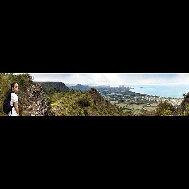 Mountain Photograph - I Love Hawaii #marinersridge #panoramic by Ceejay Tadeo