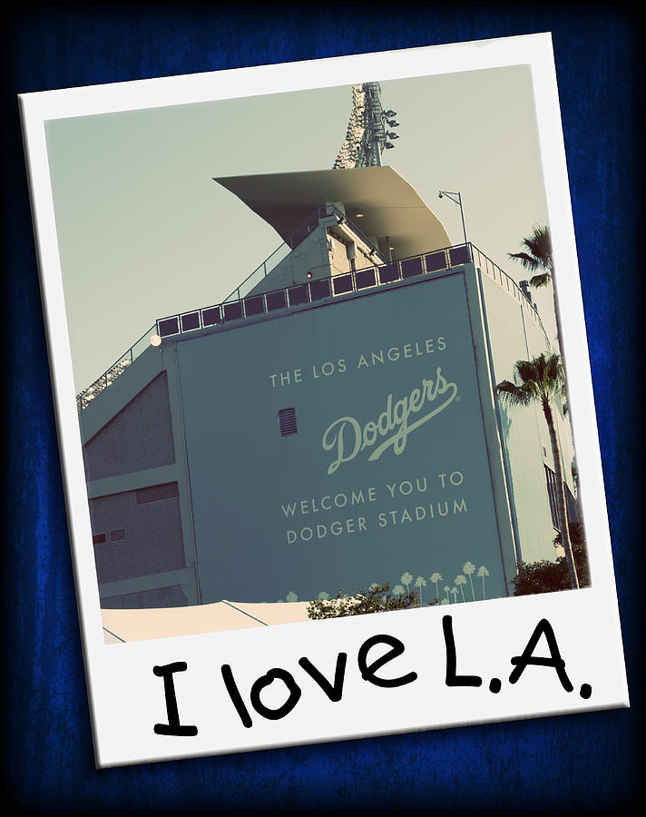 Baseball Photograph - I Love LA by Ricky Barnard