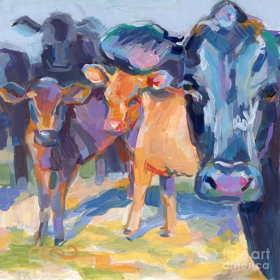 Cow Painting - I Never Saw a Purple Cow by Kimberly Santini