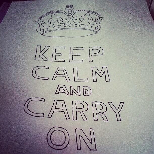 Queen Photograph - I Was #bored So I Drew It. #keepcalm by Leo Nie