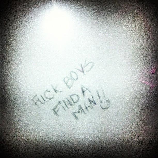 Grammar Photograph - I Wonder If They Meant fuck Boys by T C