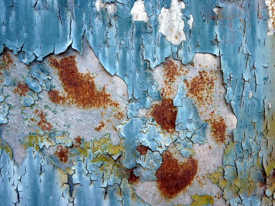 Ice Blue Crackle Photograph by Carla Parris