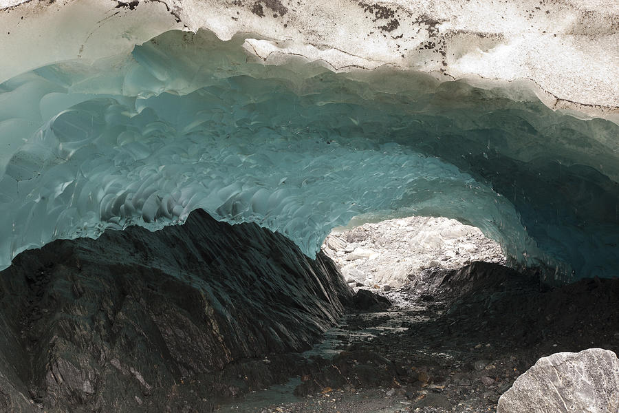 Ice Cave In Mendenhall Glacier, Tongass Photograph by Matthias Breiter