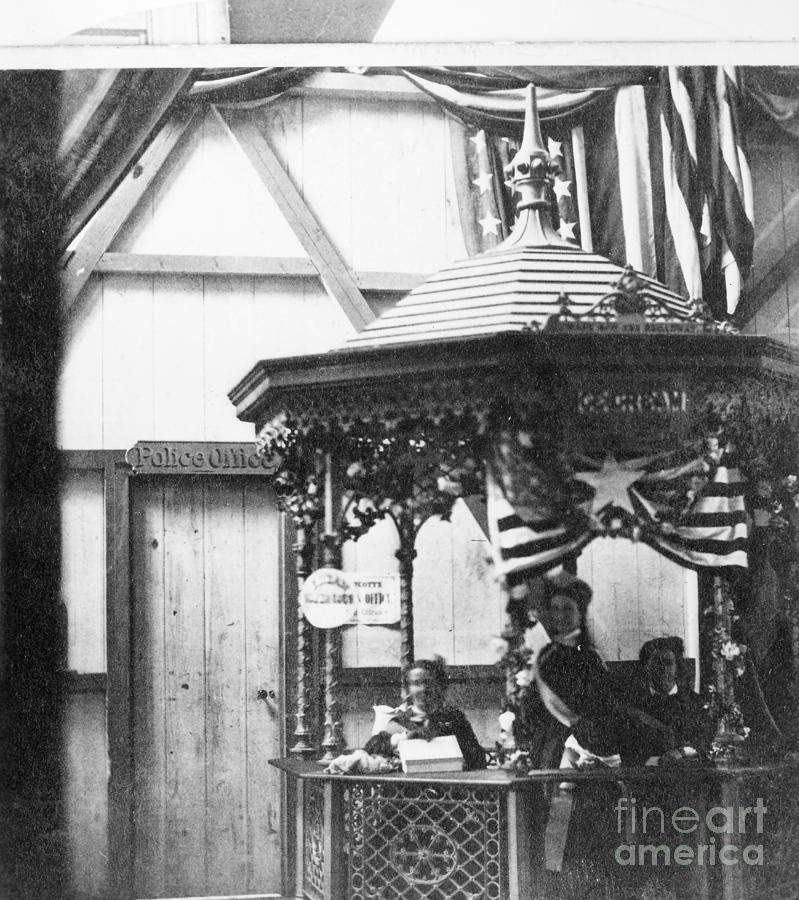 Ice Cream Stand, 1864 Photograph by Granger