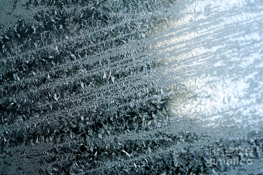 Ice Crystals Abstract Photograph by Susan Stevenson