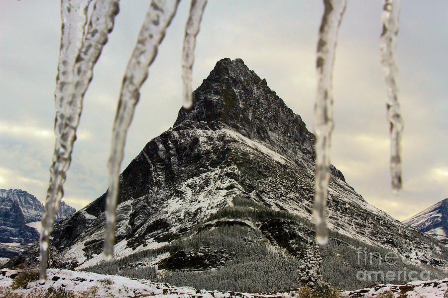 Ice Over Grinnell Point Photograph by Adam Jewell
