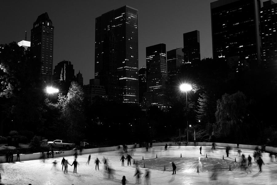 Ice Skating in Central Park Photograph by Michael Dorn
