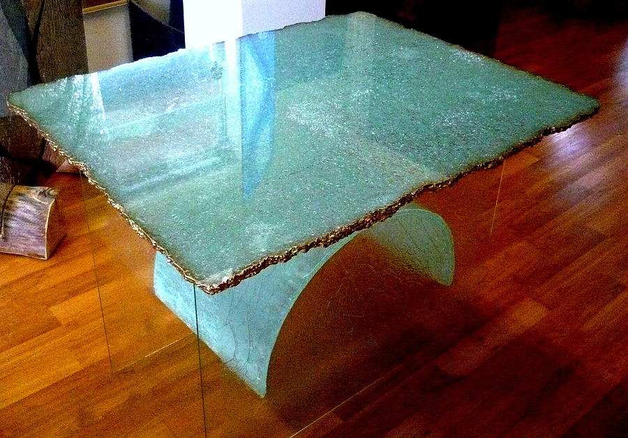 Furniture Glass Art - Ice Table  by Rick Silas