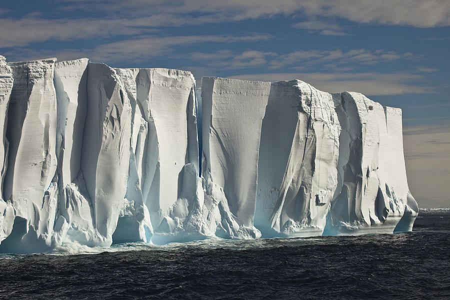 Iceberg Showing Annual Layers Of Snow Photograph by Colin Monteath