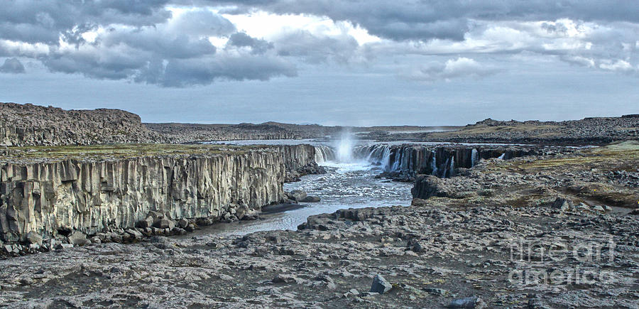 Waterfall Photograph - Iceland Waterfall Selfoss 04 by Gregory Dyer