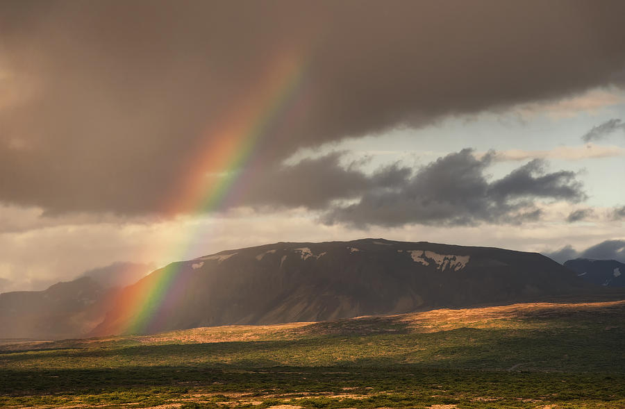 Icelandic Rainbow Photograph by Wade Aiken