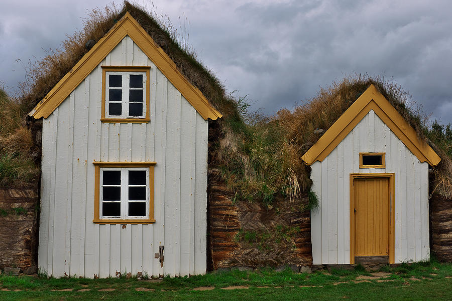 Icelandic turf houses Photograph by Ivan Slosar