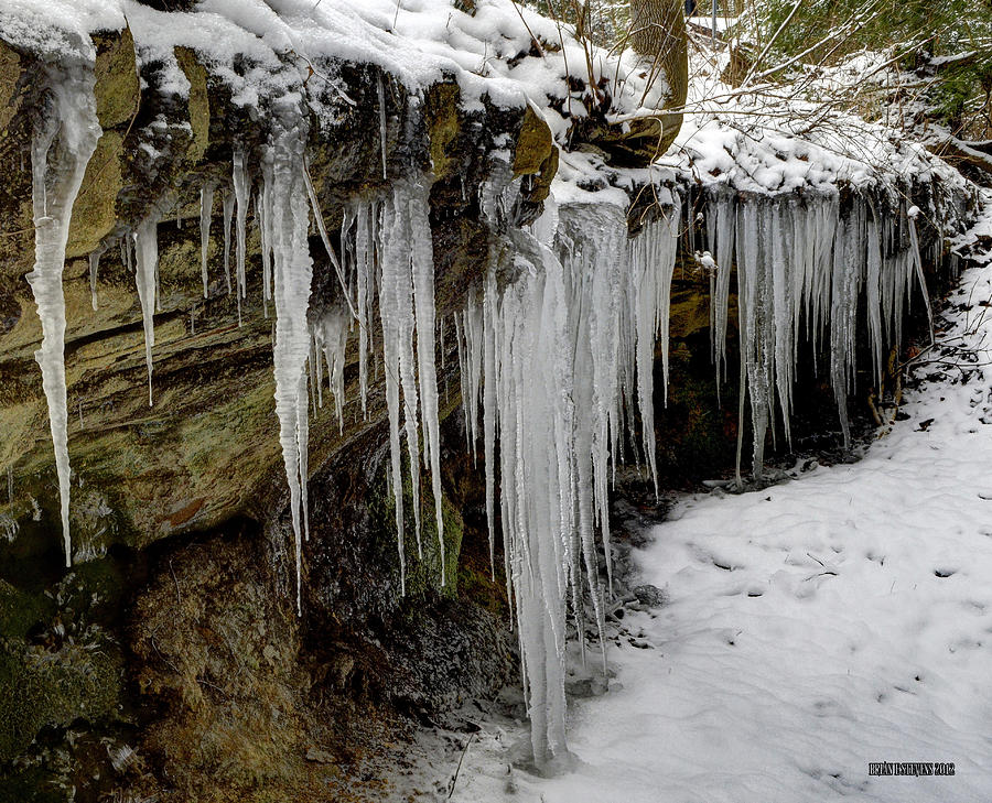 Icicles Photograph by Brian Stevens