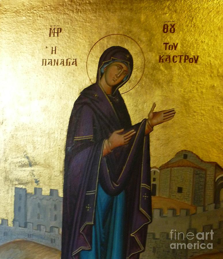 Mary Photograph - Icon of Our Lady  by Therese Alcorn