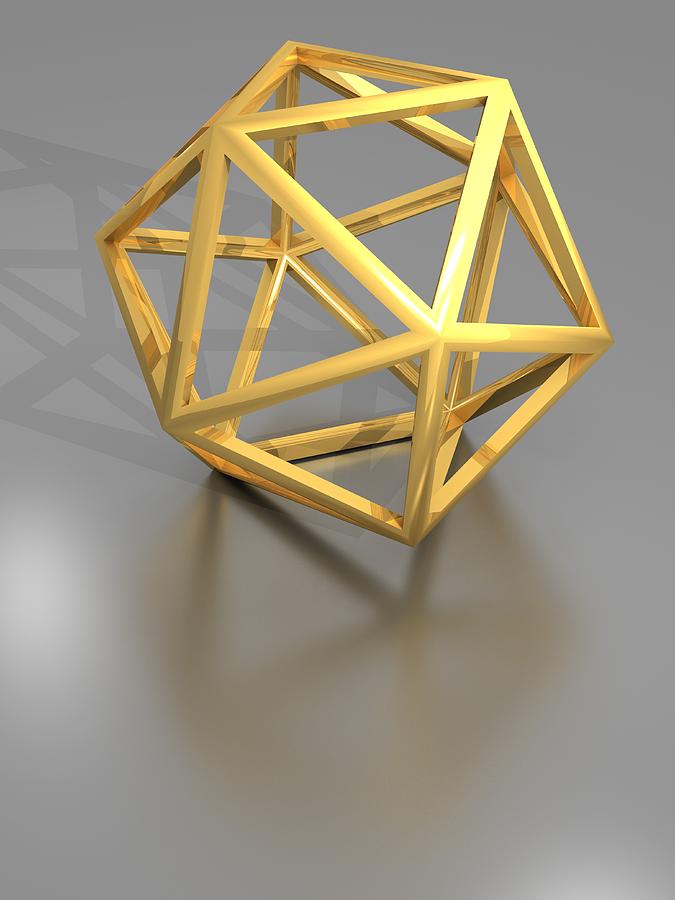 Icosahedral Structure, Artwork Photograph by Laguna Design - Fine Art ...