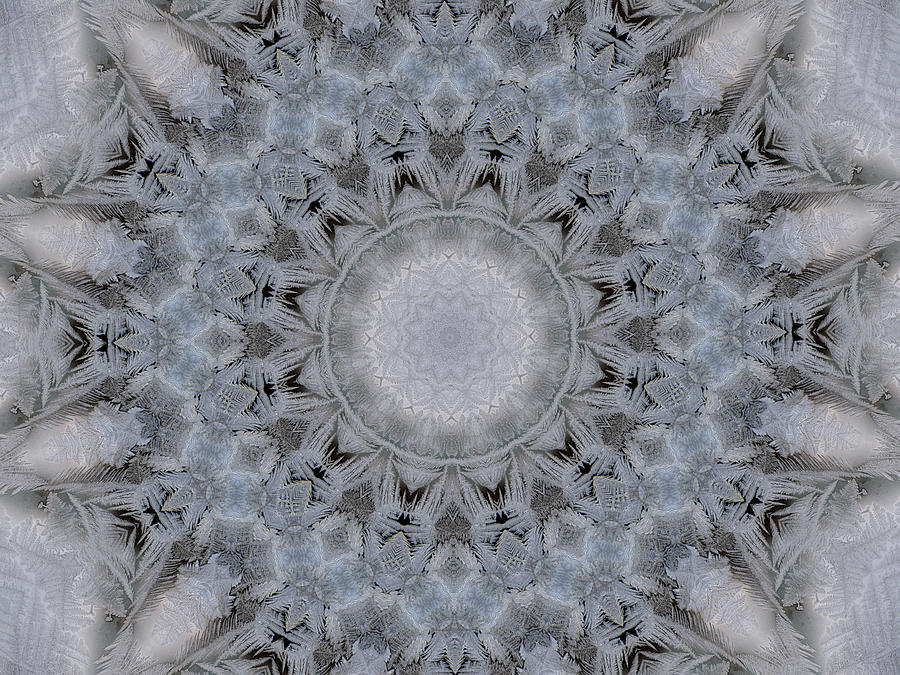 Kaleidoscope Digital Art - Icy Kaleidoscope 4 by Rhonda Barrett Kaleidoscope Digital Art - Icy Kaleidoscope 4 by Rhonda Barrett