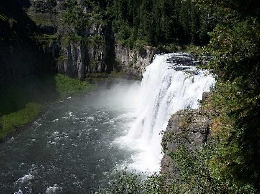 Landscape Photograph - Idaho Waterfall by Christine Edwards