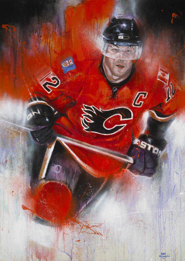 Iginla Painting by Gary McLaughlin - Fine Art America