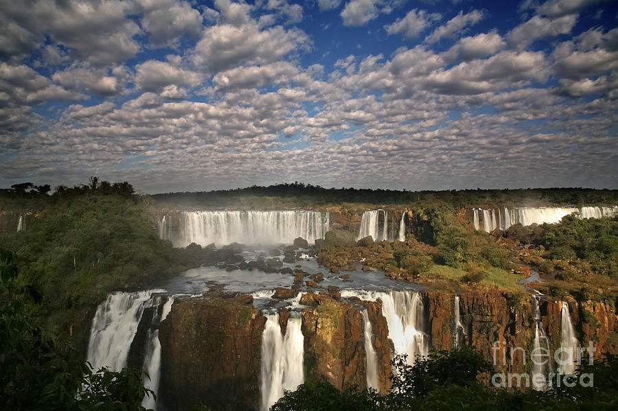 Waterfall Photograph - Iguassu Pano by Keith Kapple