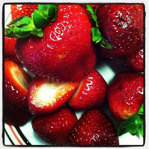 II Love Strawberries!!! Photograph by Gaby Vazquez