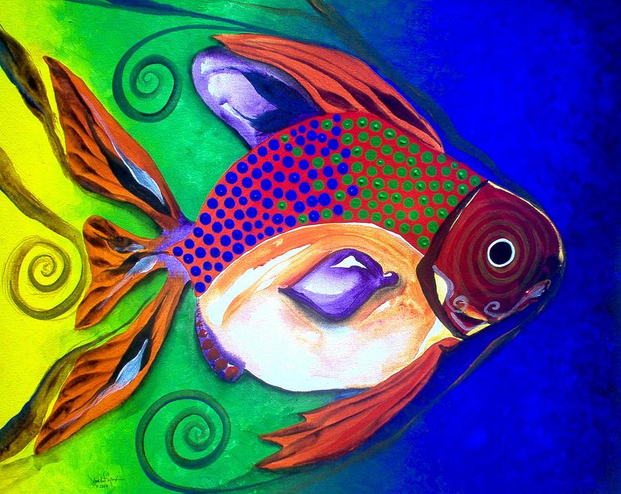 IL Pesce Volante 2  -- The Flying Fish 2 -- Painting by J Vincent Scarpace