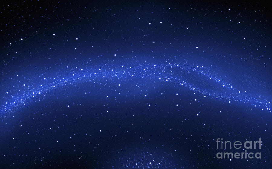 Space Digital Art - Illustration Of The Milky Way by Vlad Gerasimov