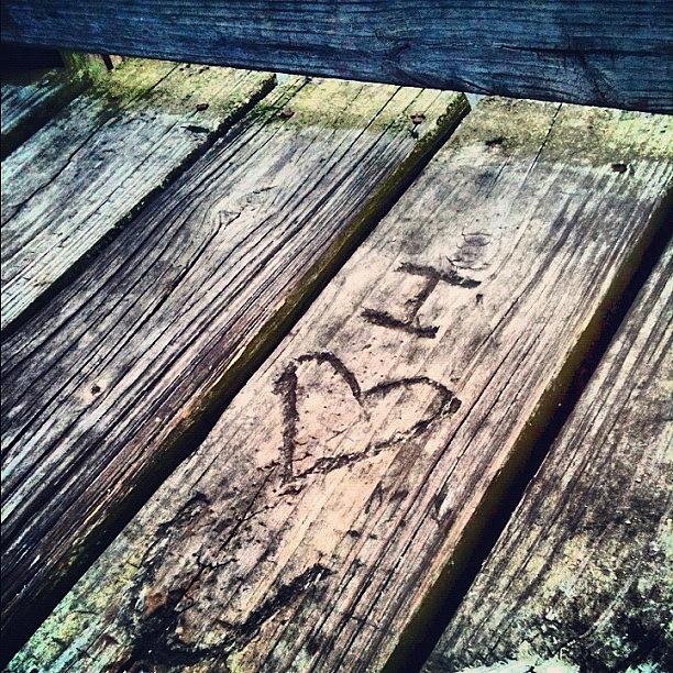Pier Photograph - #iloveyou #boardwalk #pier #beautiful by Seth Stringer