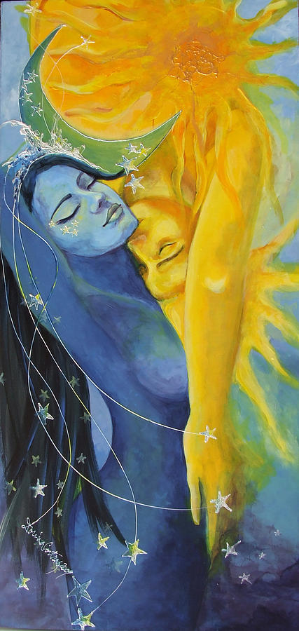 Fantasy Painting - Ilusion from Impossible Love series by Dorina  Costras