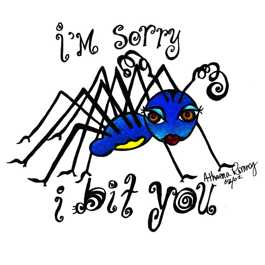 Im sorry I bit you Digital Art by Atheena Romney