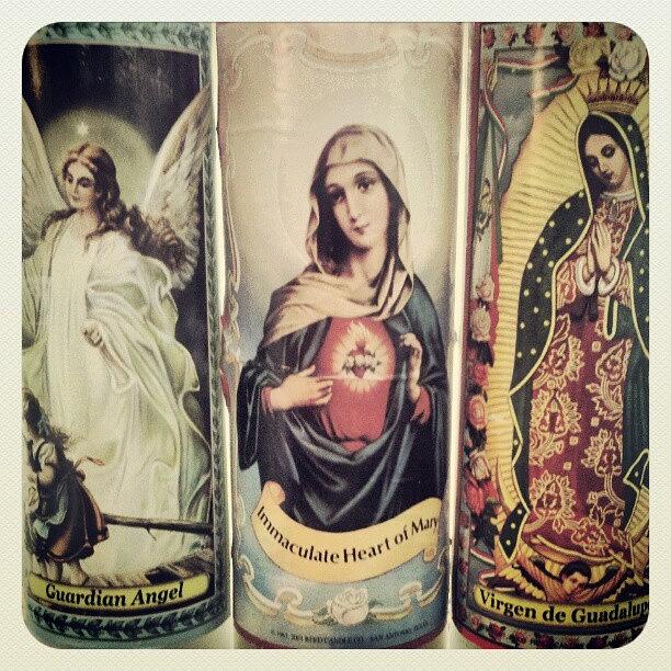 Mary Photograph - Immaculate Heart Of Mary #prayercandle by Melissa Lutes