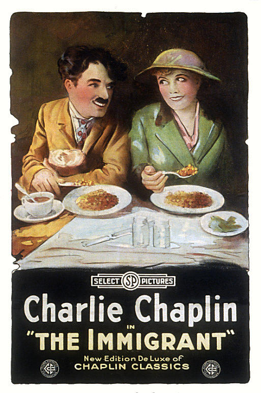Movie Photograph - Immigrant, Charlie Chaplin, Edna by Everett